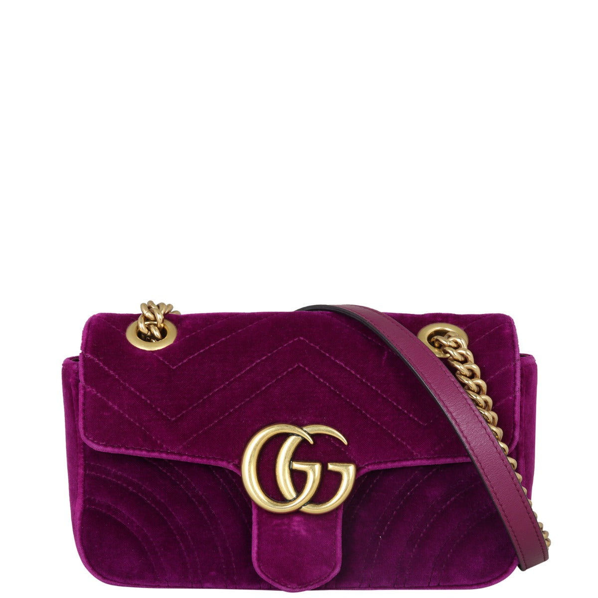 Gucci GG Marmont Mini Velvet Shoulder Bag