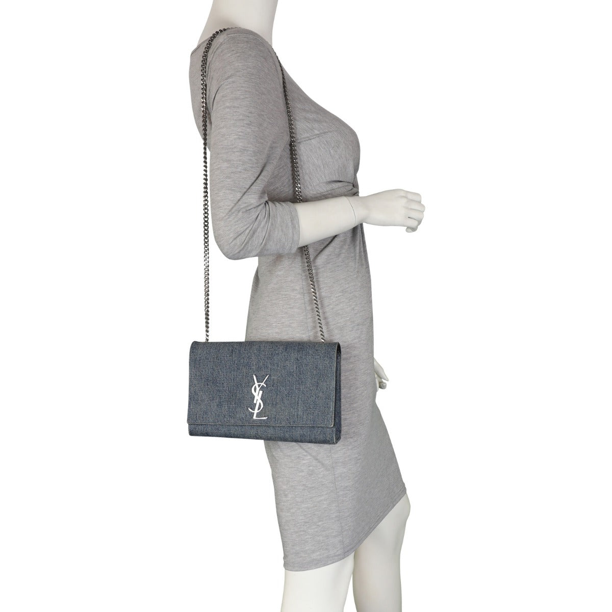 Saint Laurent Kate Chain Bag Medium Denim