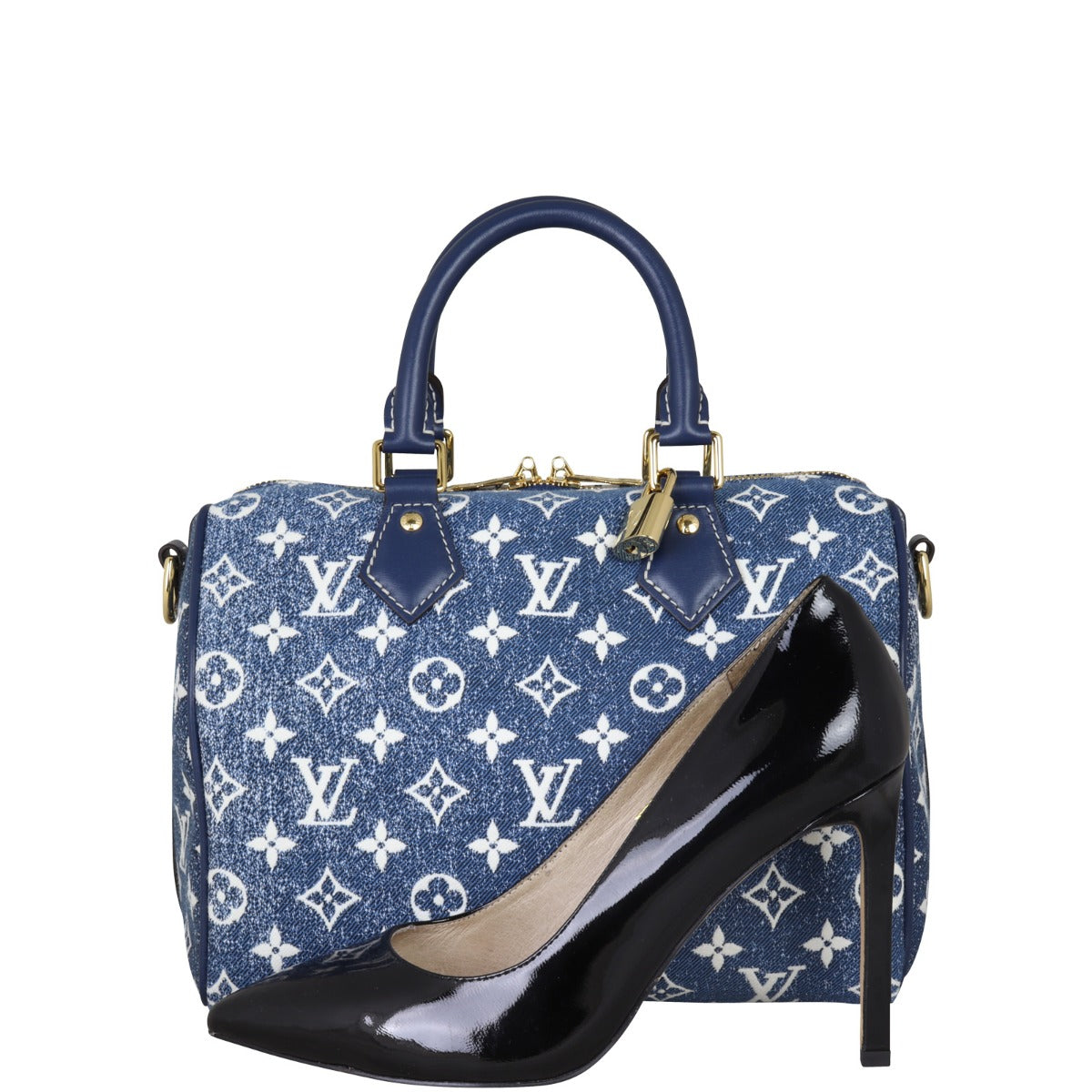 Louis Vuitton Speedy 25 Bandouliere Monogram Denim