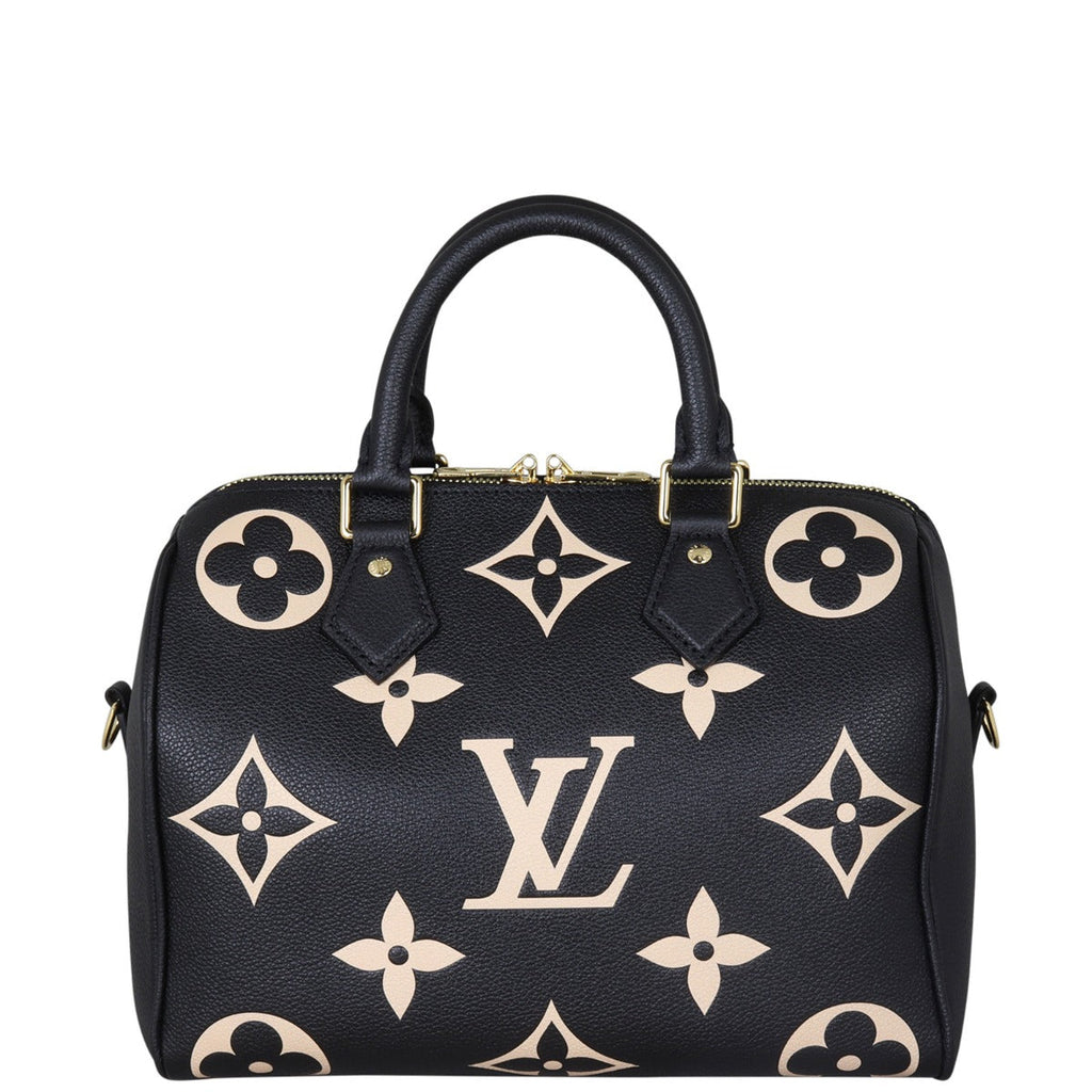 Louis Vuitton Speedy 25 Bandouliere Monogram Empreinte Giant Bicolour