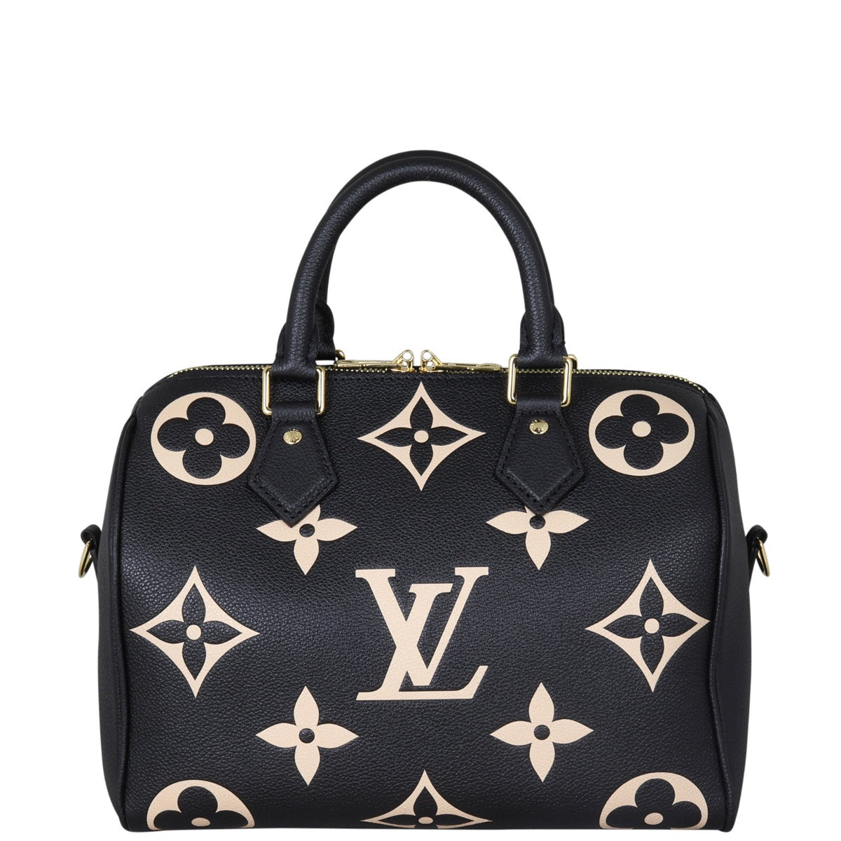 Louis Vuitton Speedy 25 Bandouliere Monogram Empreinte Giant Bicolour