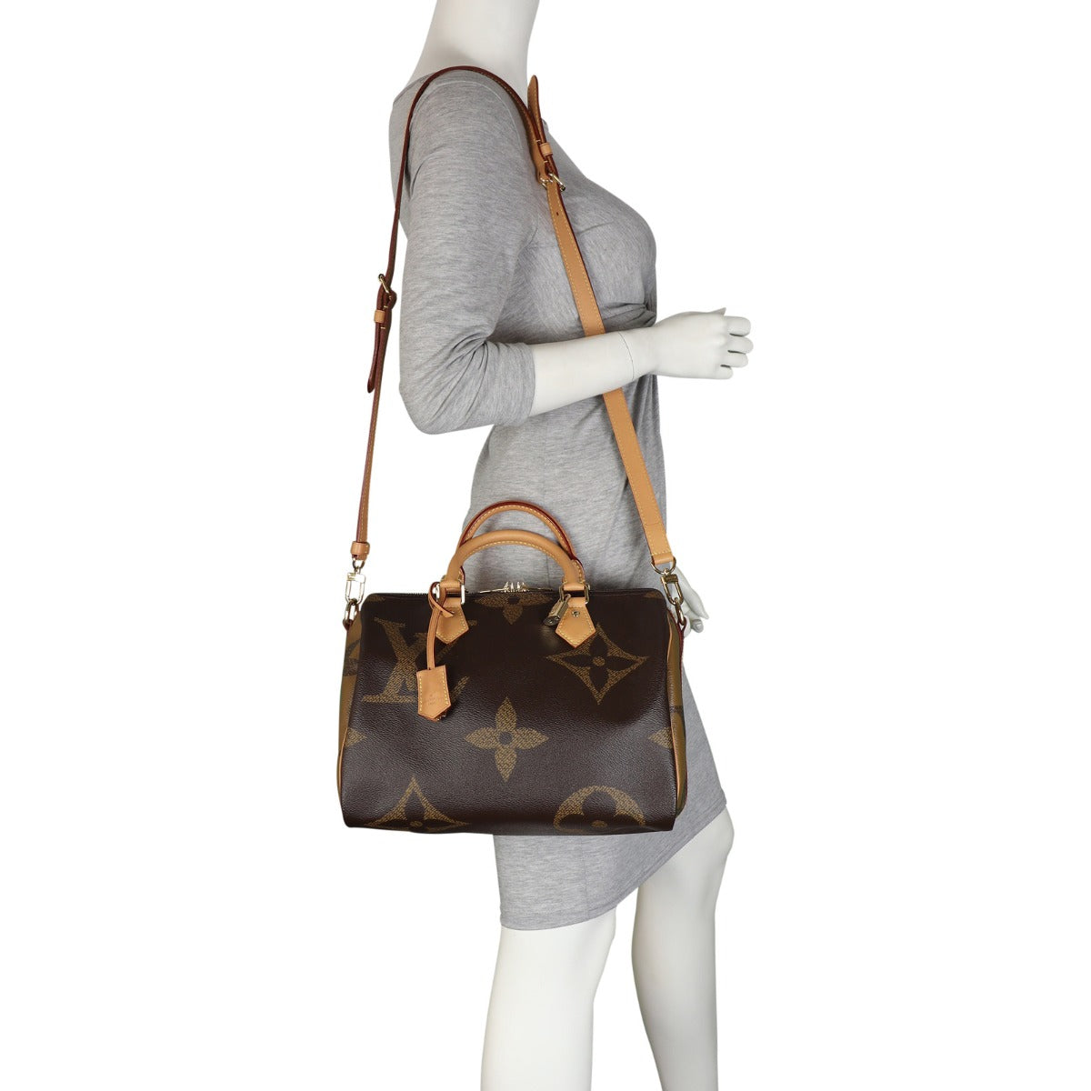 Louis Vuitton Speedy 30 Bandouliere Monogram Reverse Giant