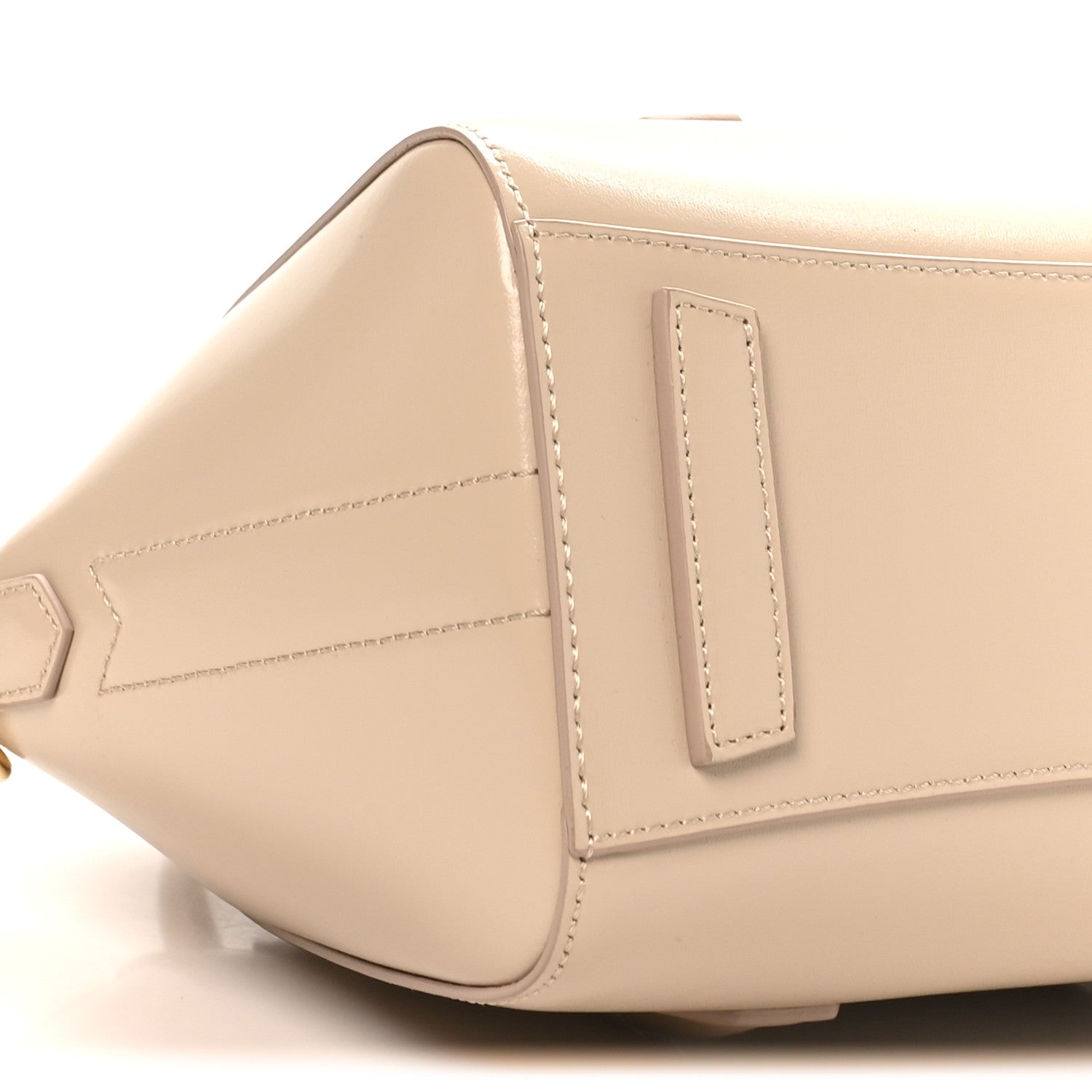 Box Calfskin Mini Lock Antigona Shoulder Bag Natural Beige