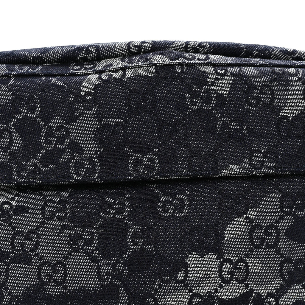 Denim GG Monogram Camouflage Belt Bag Blue