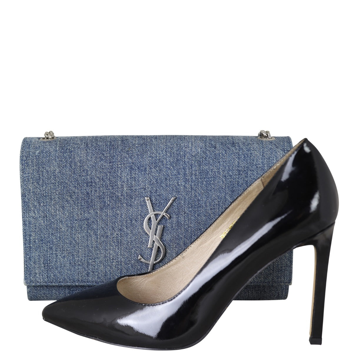 Saint Laurent Kate Chain Bag Medium Denim