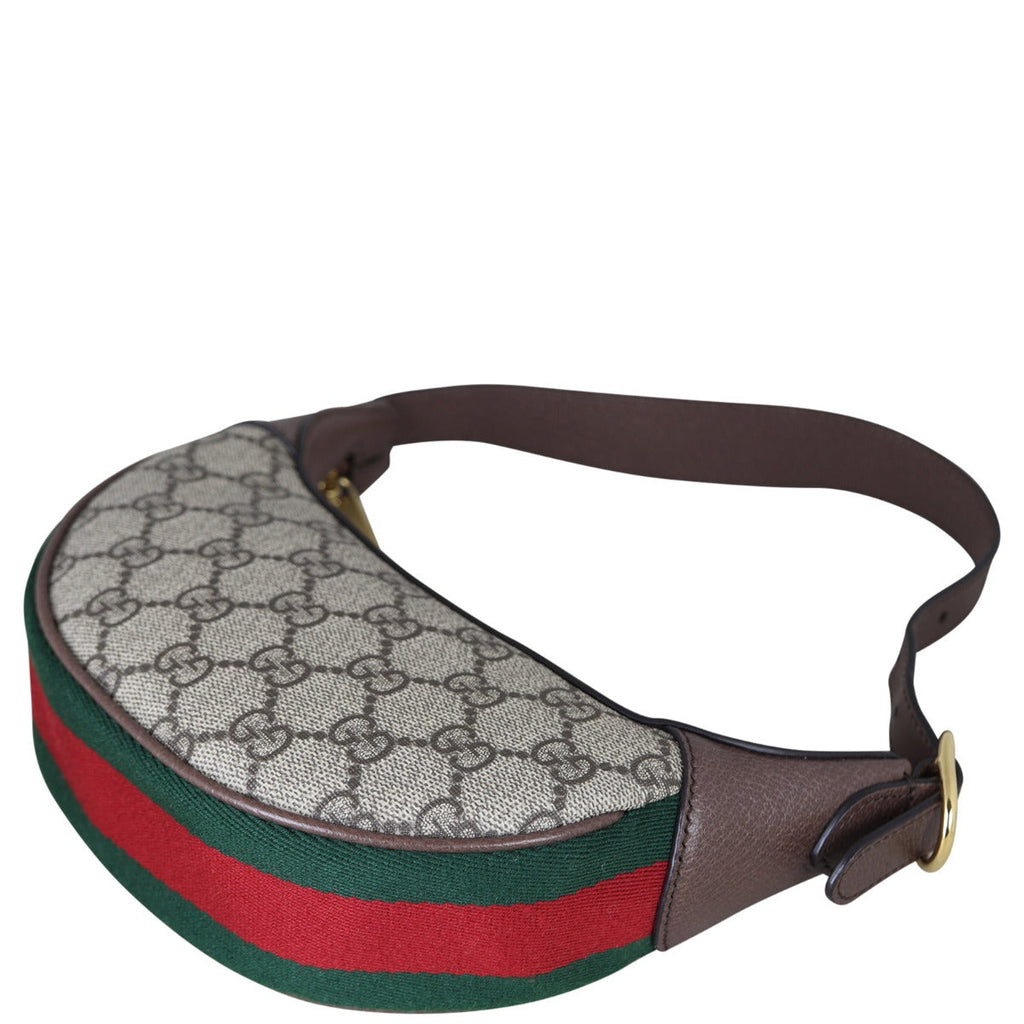 Gucci Ophidia GG Supreme Mini Crescent Shoulder Bag