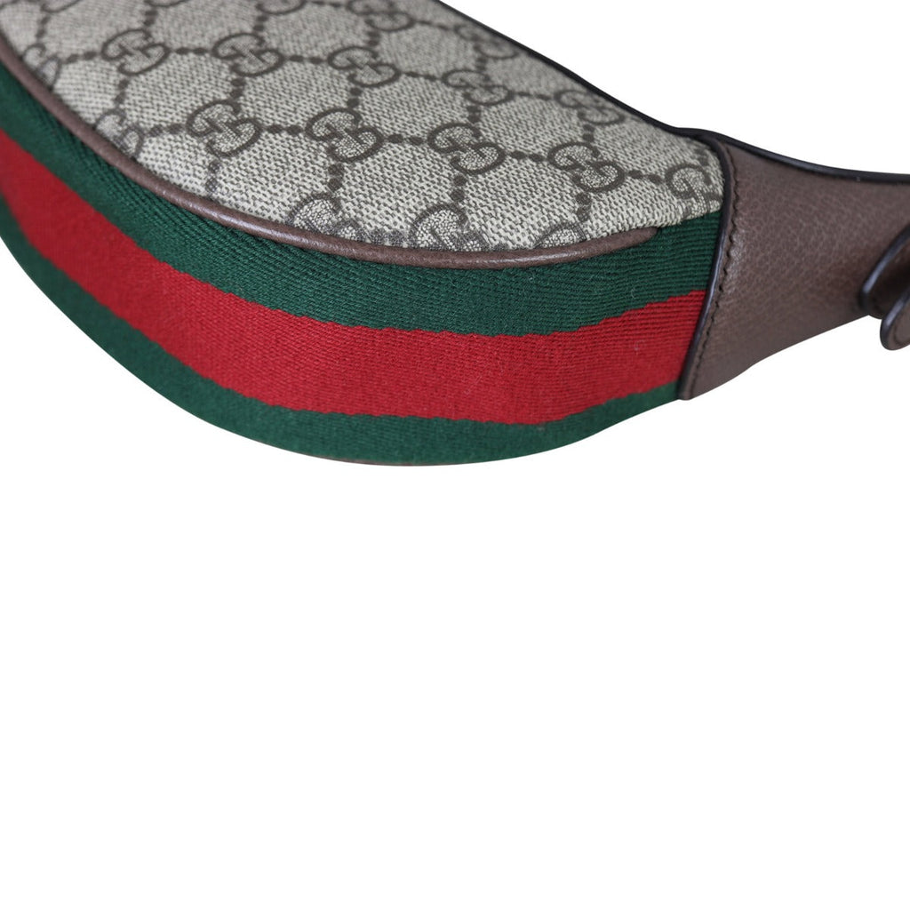 Gucci Ophidia GG Supreme Mini Crescent Shoulder Bag