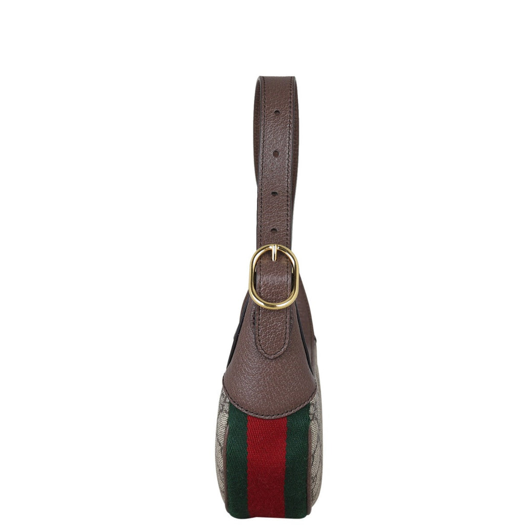 Gucci Ophidia GG Supreme Mini Crescent Shoulder Bag