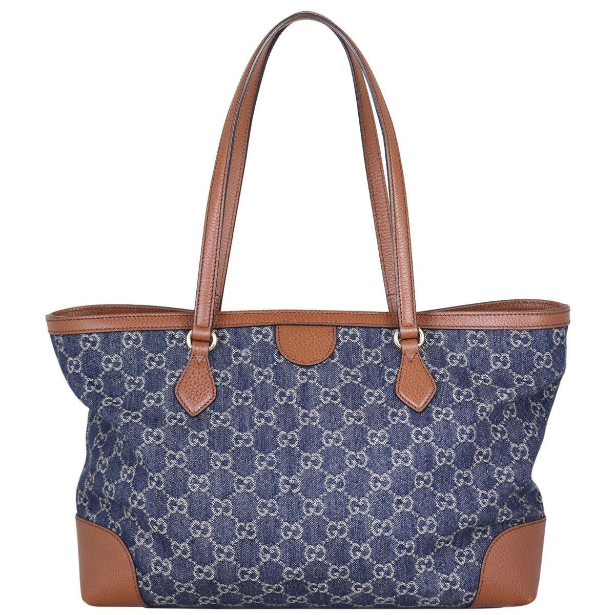 Gucci GG Denim Ophidia Tote Medium