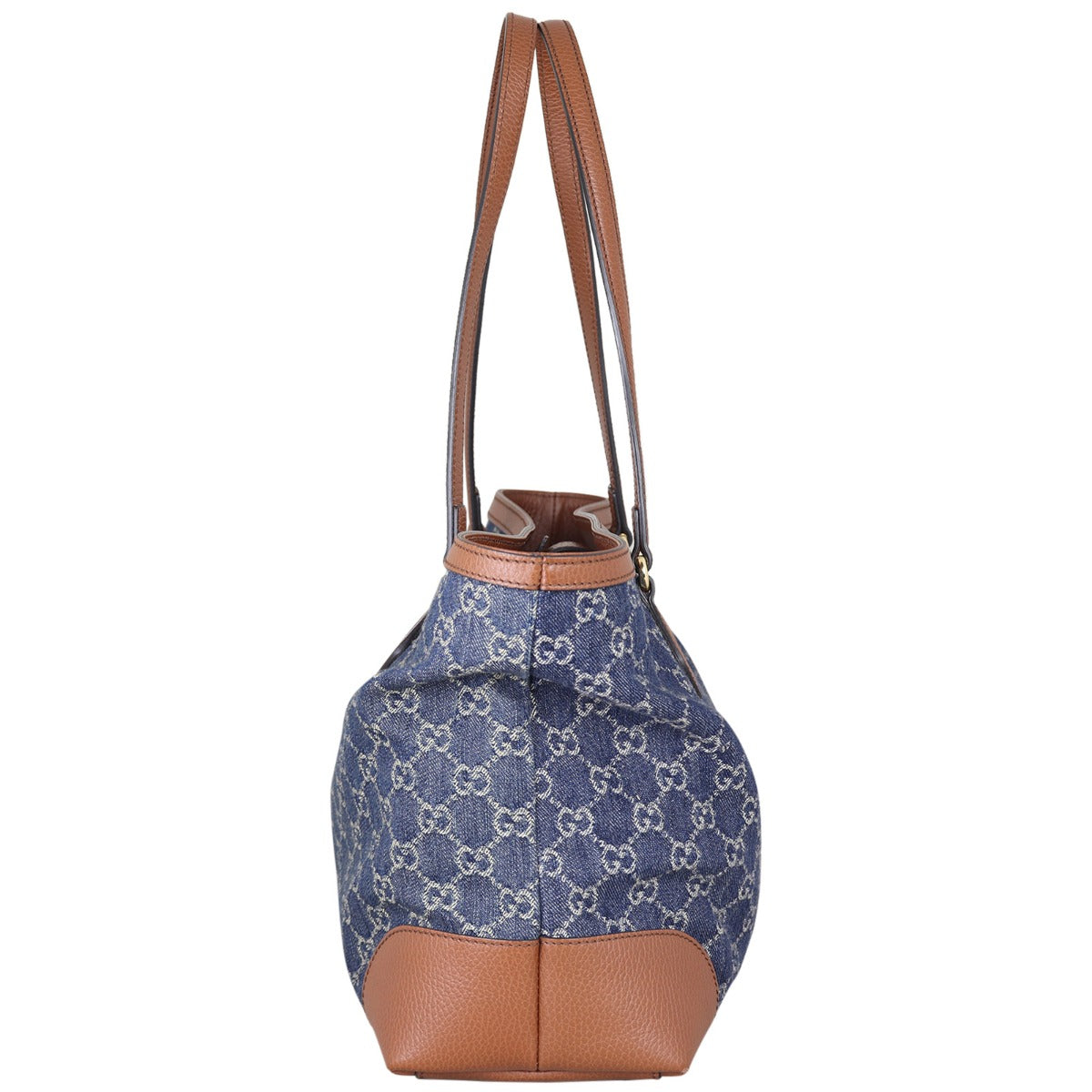 Gucci GG Denim Ophidia Tote Medium