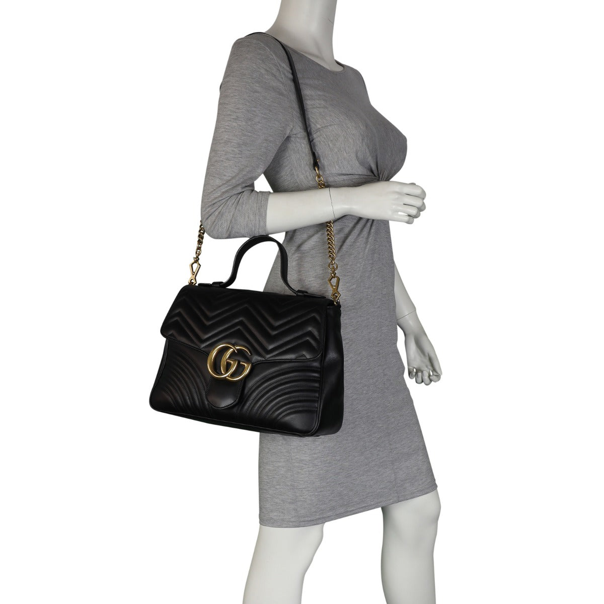 Gucci GG Marmont Top Handle Medium Bag