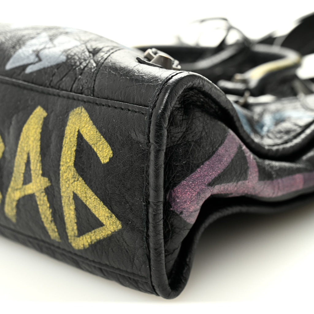 Agneau Graffiti All Over Classic Hardware S City Black Multicolor