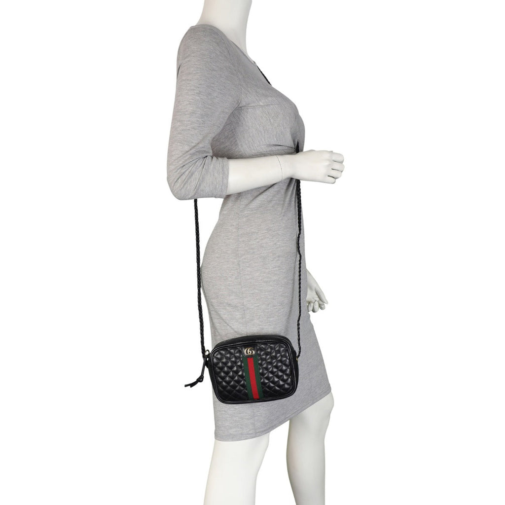 Gucci Web Trapuntata Mini GG Shoulder Bag