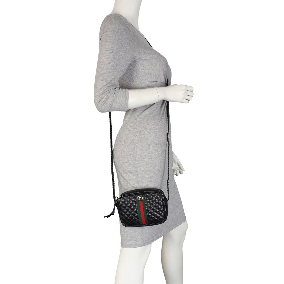 Gucci Web Trapuntata Mini GG Shoulder Bag