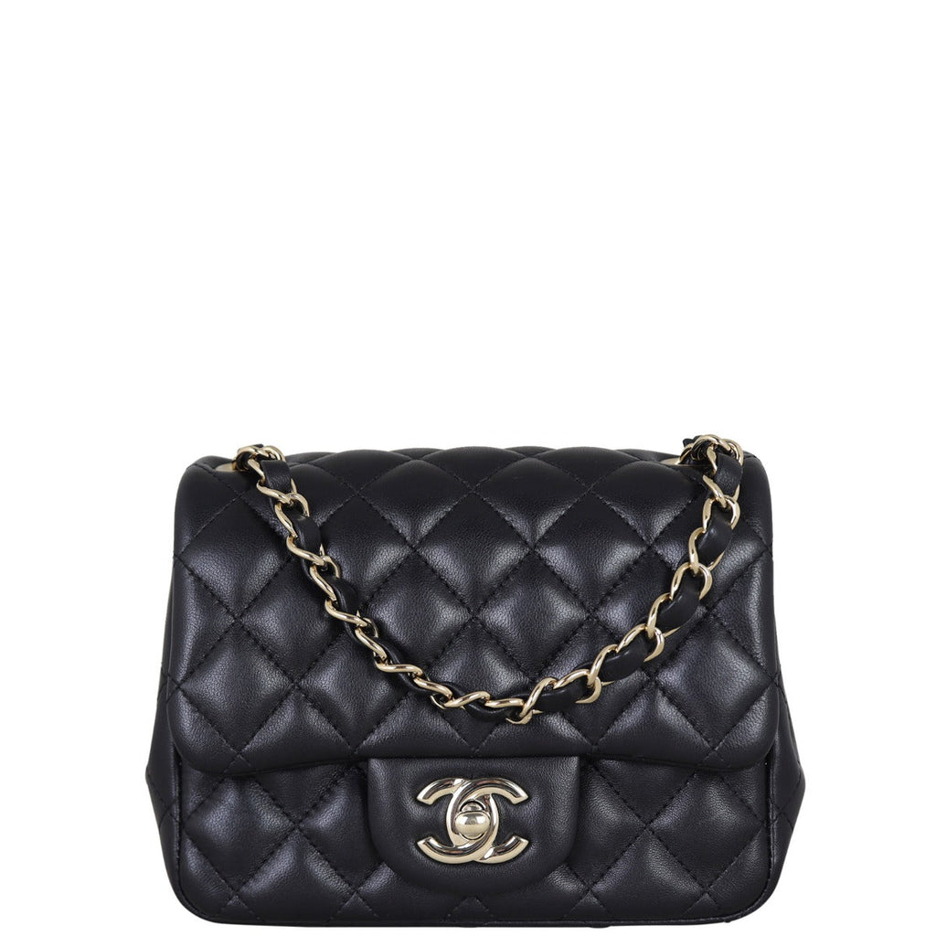 Chanel Classic Flap Mini Square | Black Lambskin GHW