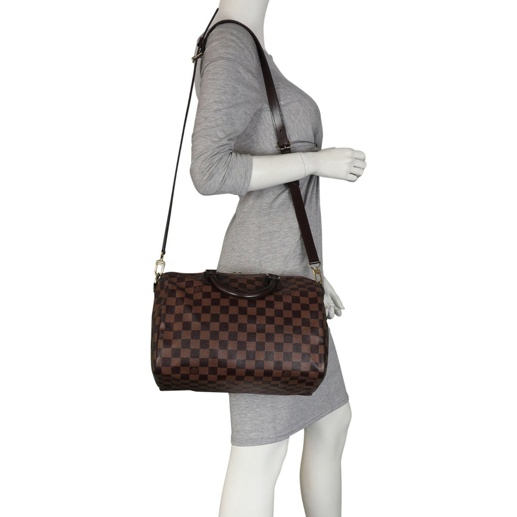 Louis Vuitton Speedy 30 Bandouliere Damier Ebene
