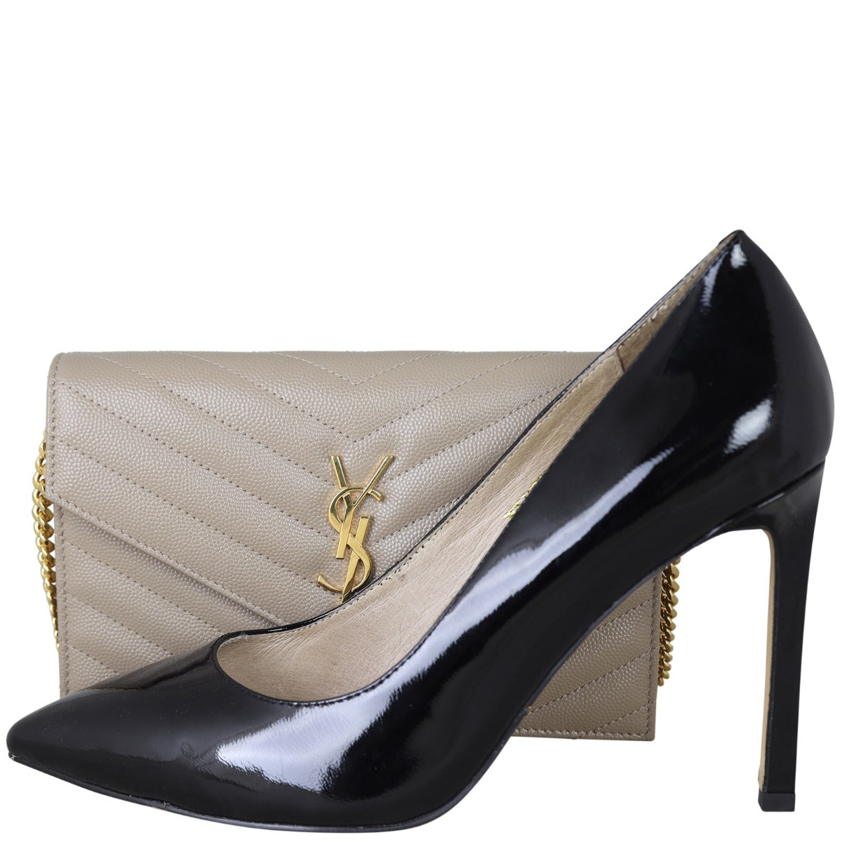 Saint Laurent Cassandre Envelope Chain Wallet
