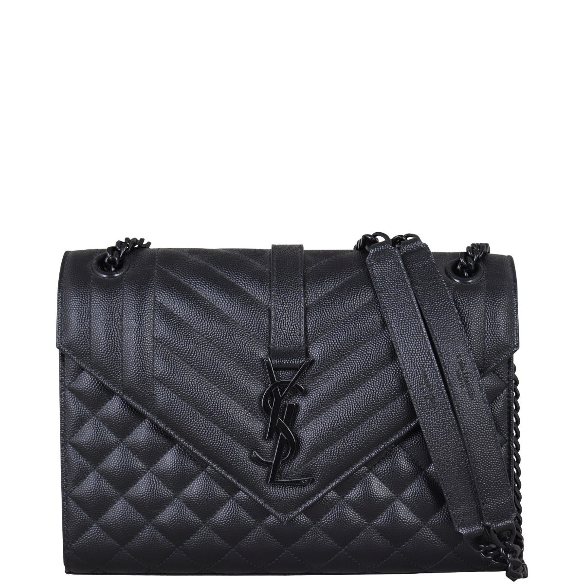 Saint Laurent Monogram Mix Matelasse Envelope Chain Bag Medium