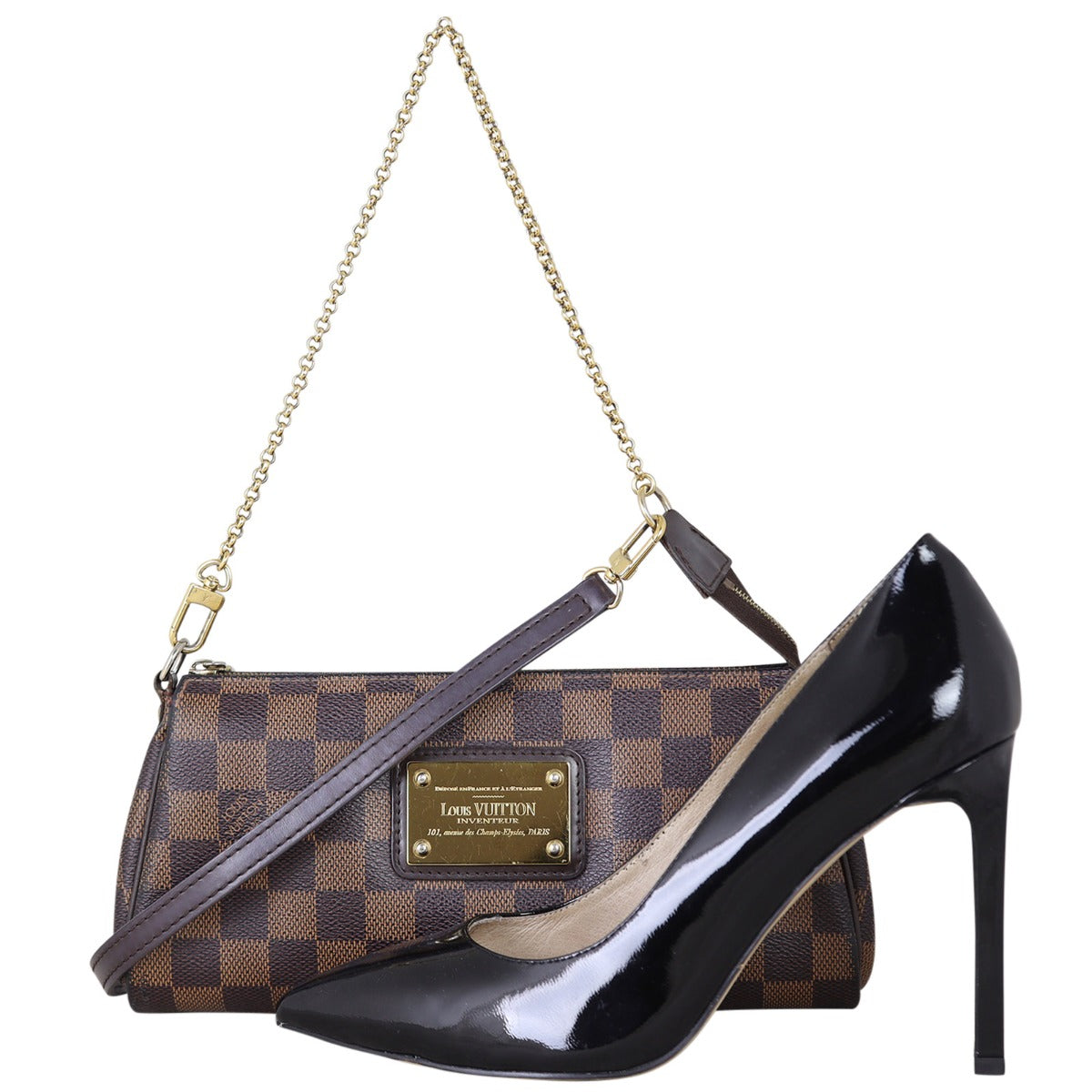 Louis Vuitton Eva Pochette Damier Ebene