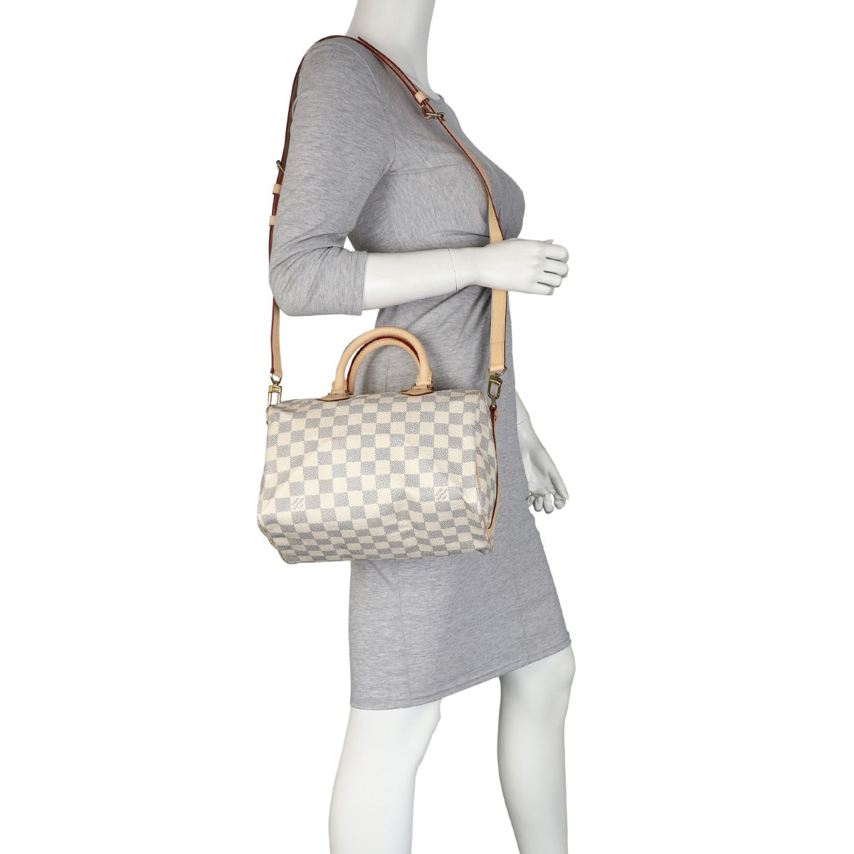 Louis Vuitton Speedy 25 Bandouliere Damier Azur