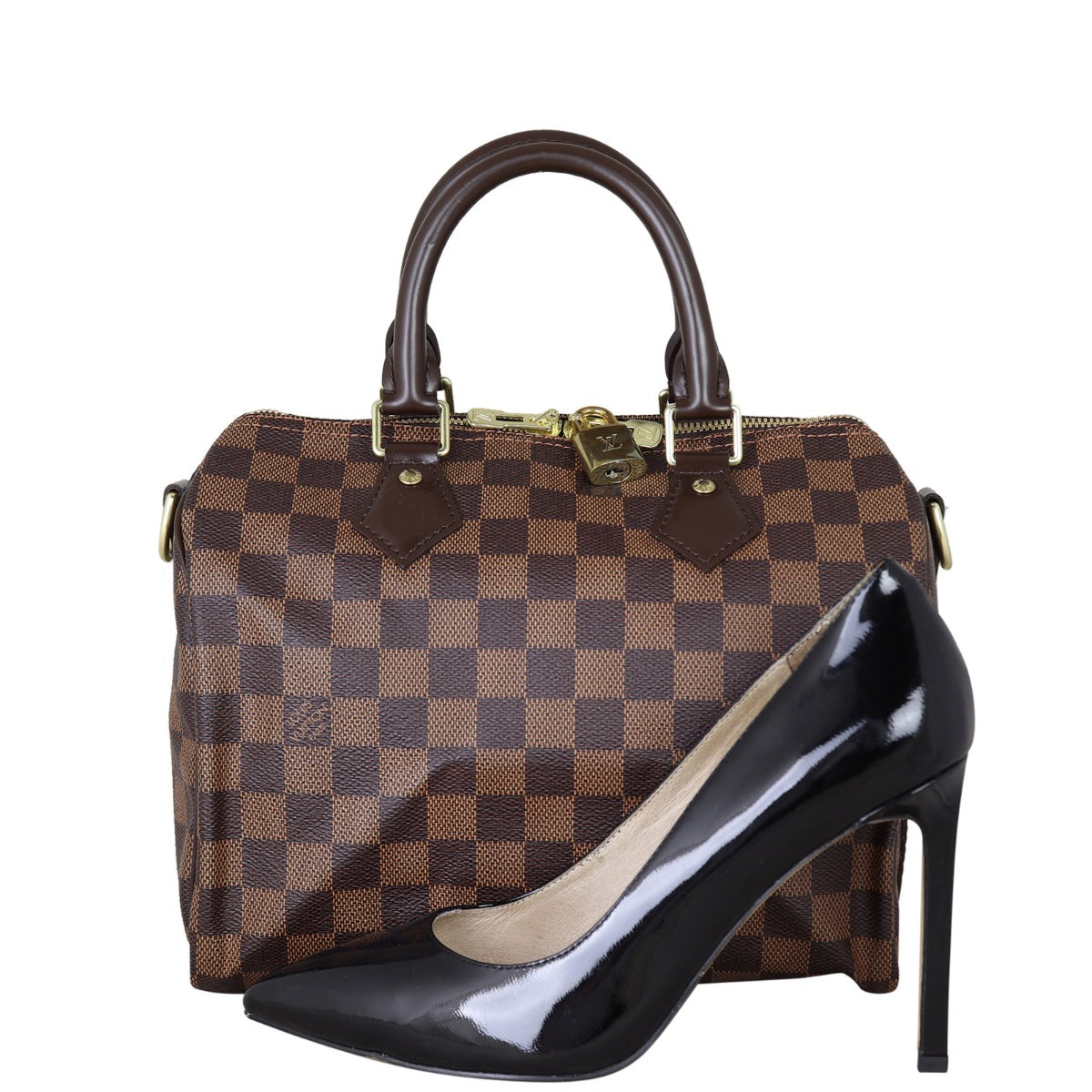 Louis Vuitton Speedy 25 Bandouliere Damier Ebene