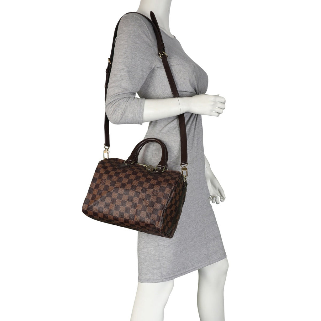 Louis Vuitton Speedy 25 Bandouliere Damier Ebene