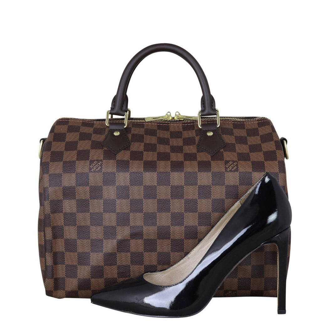 Louis Vuitton Speedy 30 Bandouliere Damier Ebene