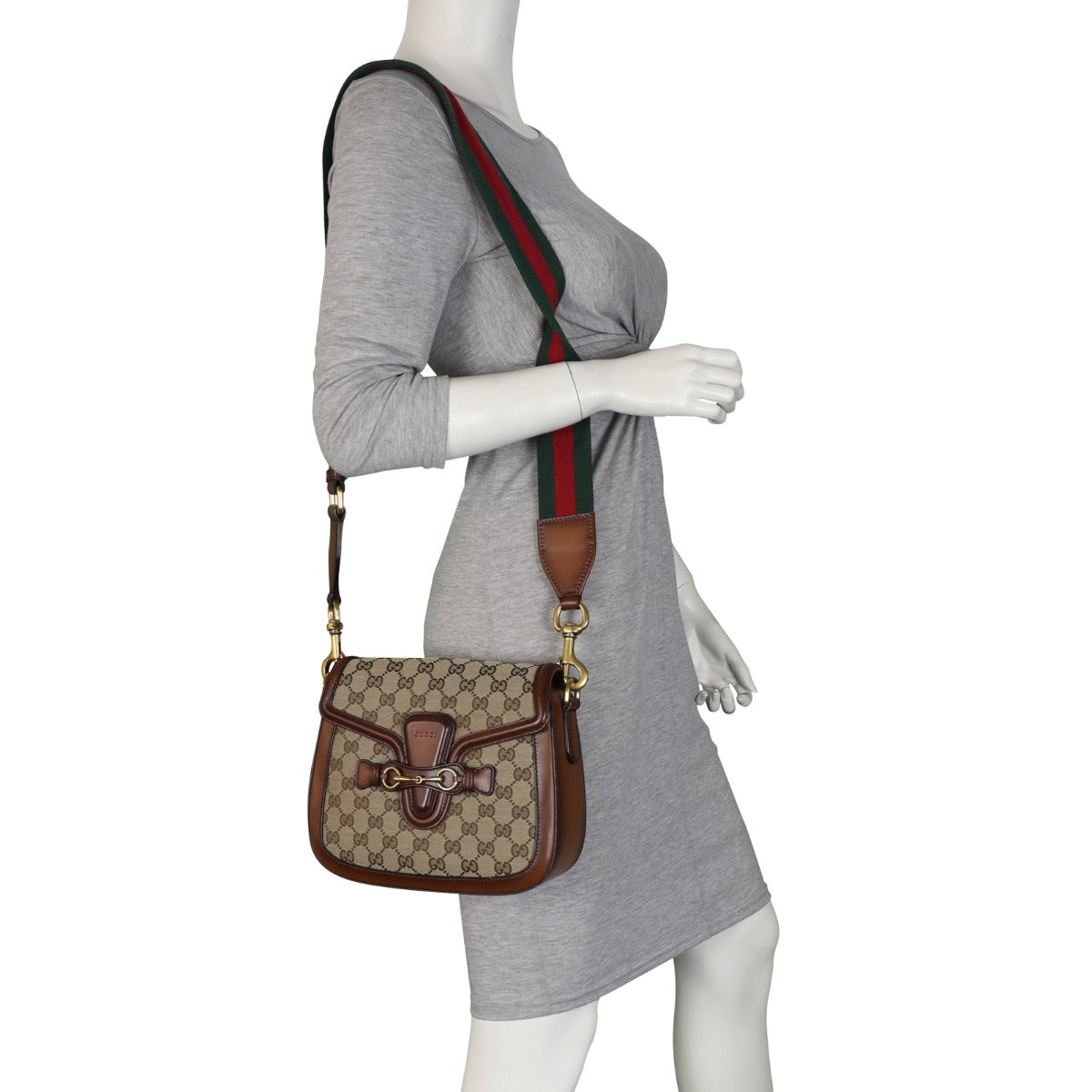 Gucci Original GG Lady Web Shoulder Bag