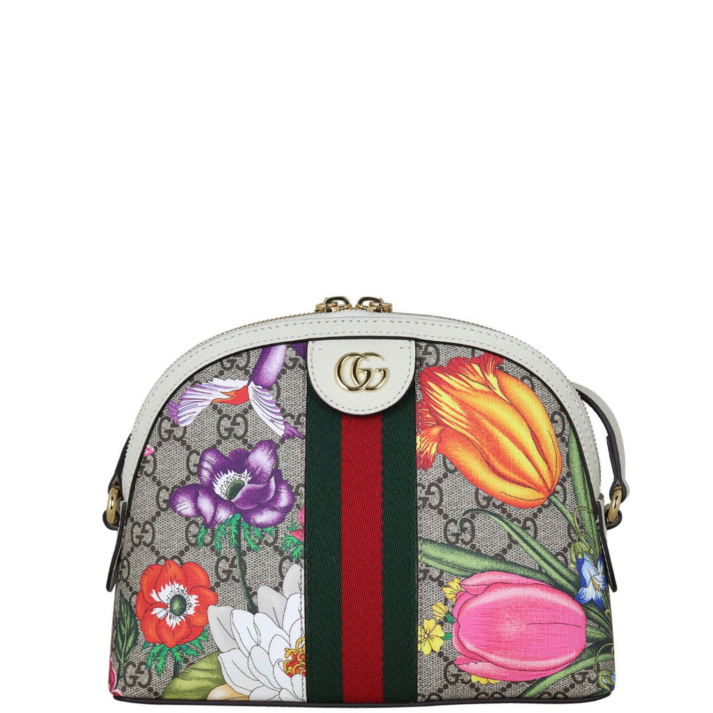 Gucci Ophidia GG Supreme Flora Small Shoulder Bag