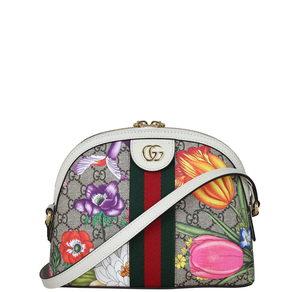 Gucci Ophidia GG Supreme Flora Small Shoulder Bag