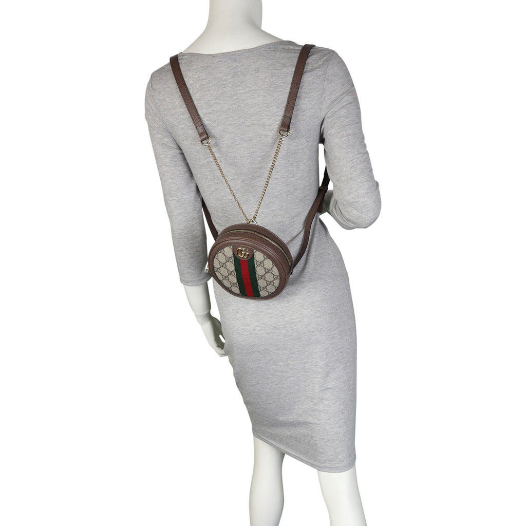 Gucci GG Supreme Ophidia Round Backpack Mini