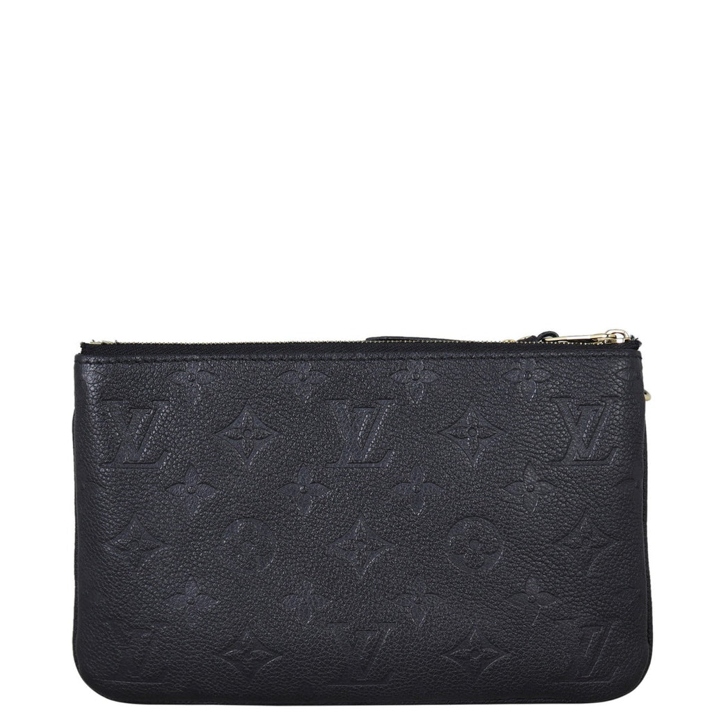 Louis Vuitton Double Zip Pochette Monogram Empreinte