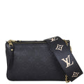 Louis Vuitton Double Zip Pochette Monogram Empreinte