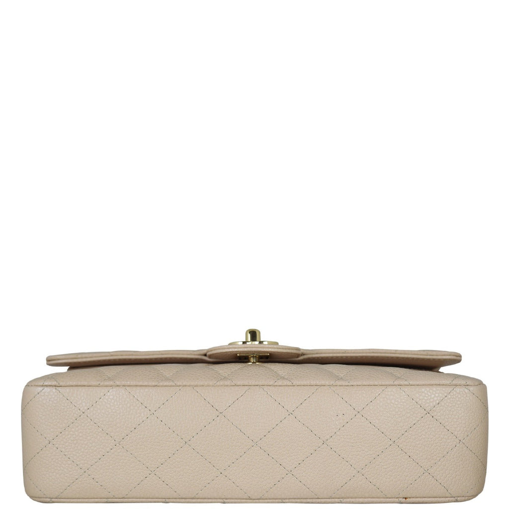 Chanel Classic Double Flap Medium | Beige Caviar