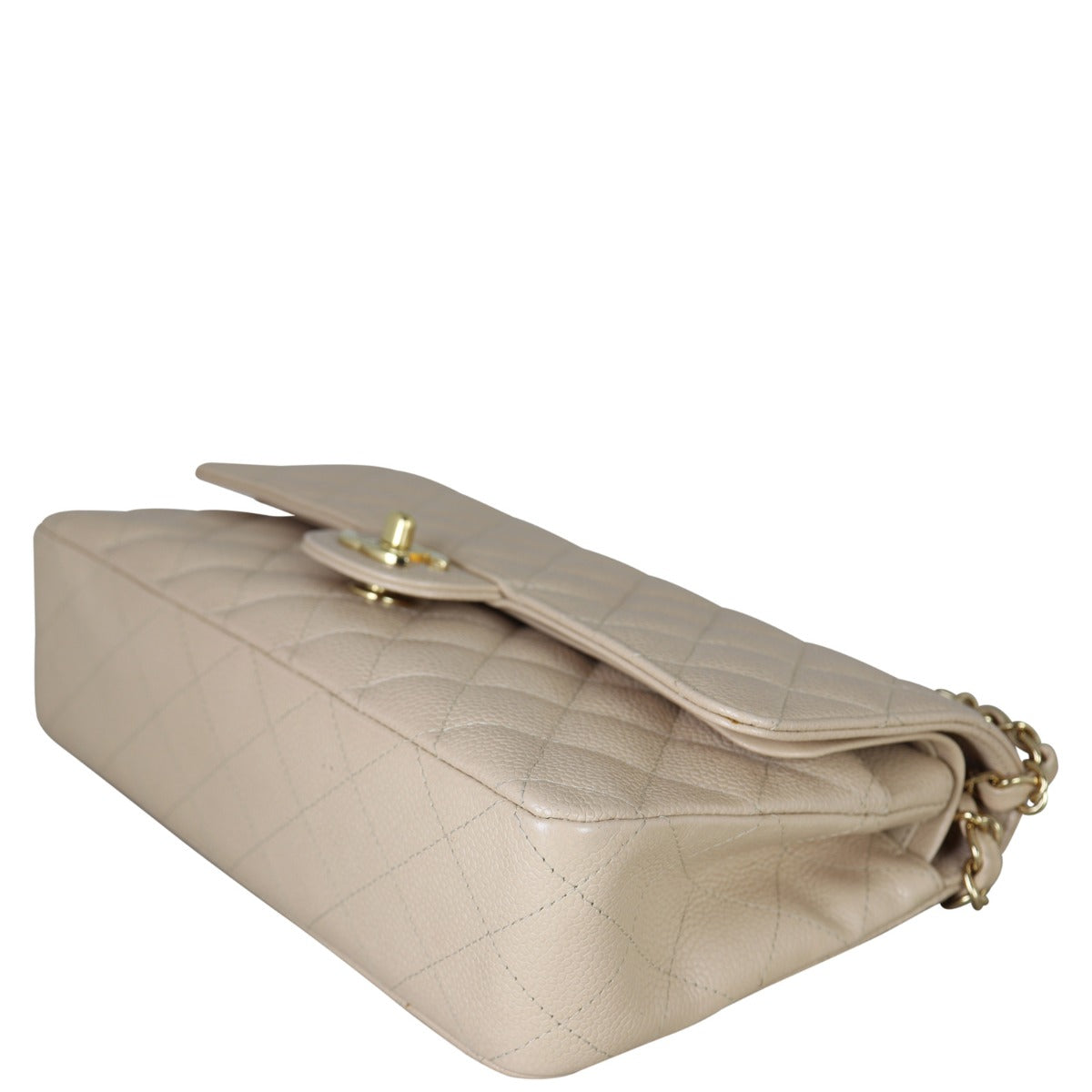 Chanel Classic Double Flap Medium | Beige Caviar