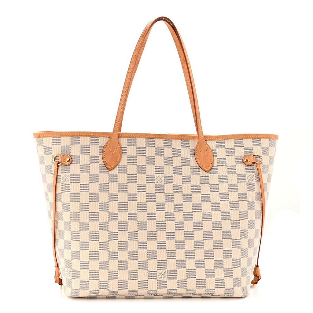 Damier Azur Neo Neverful lMM Rose Ballerine