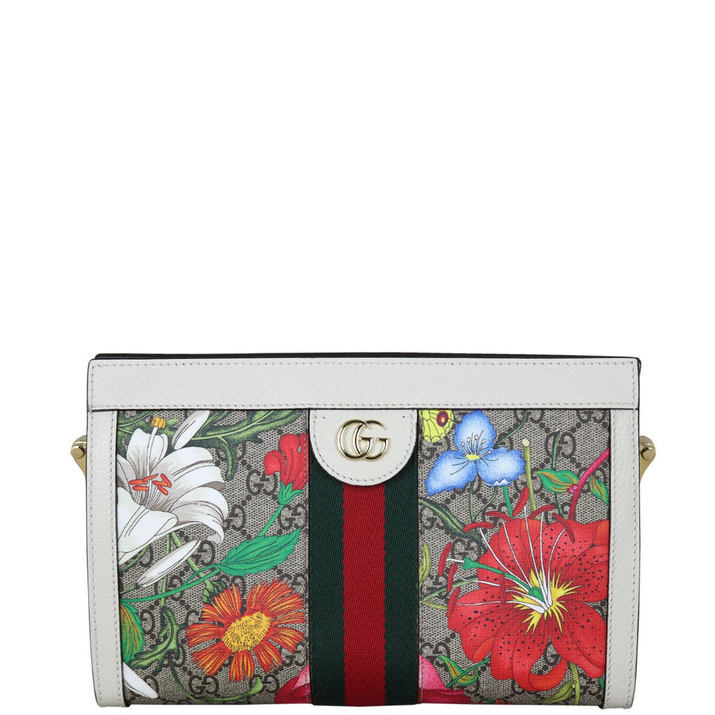 Gucci Ophidia GG Supreme Flora Small Shoulder Bag
