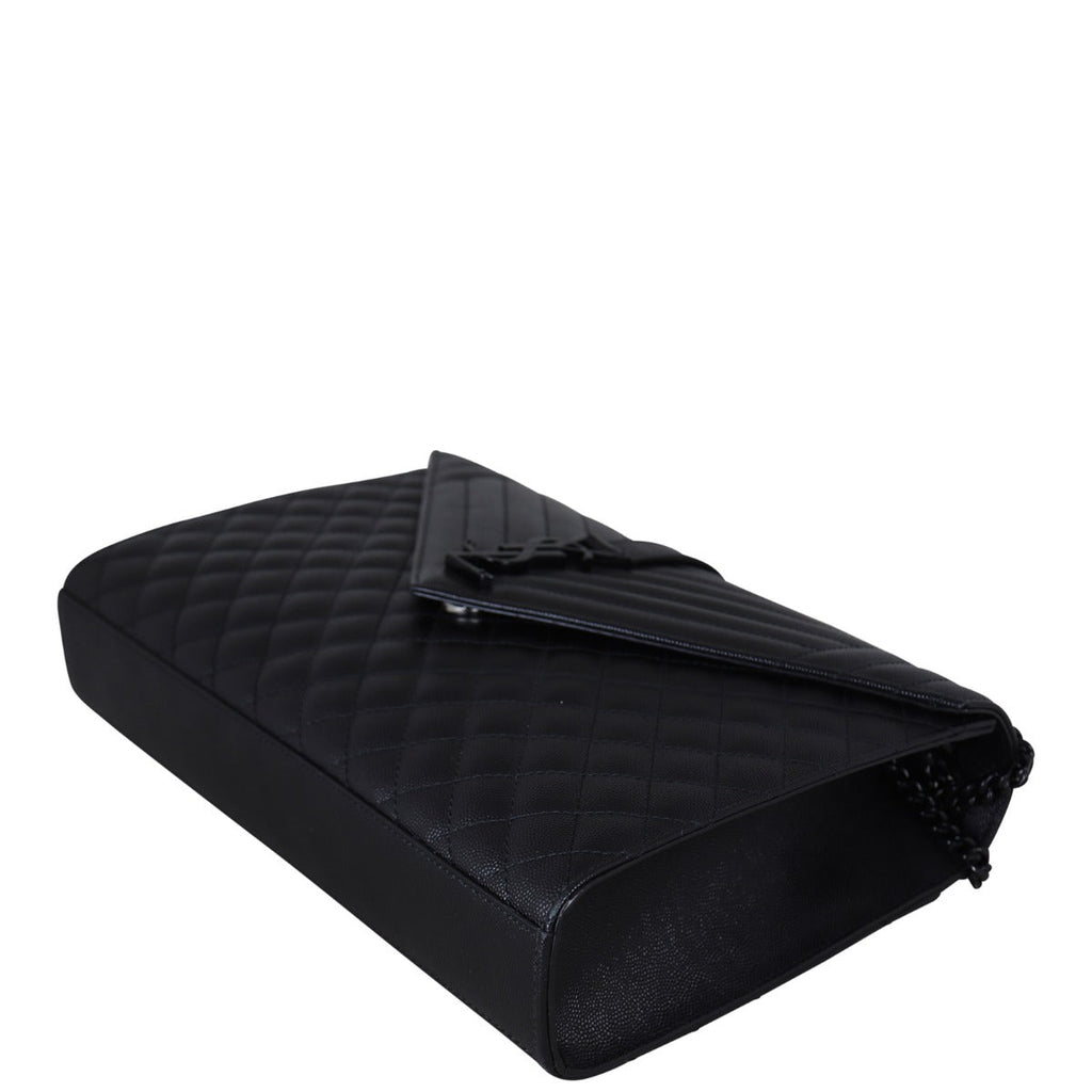 Saint Laurent Monogram Mix Matelasse Envelope Chain Bag Large