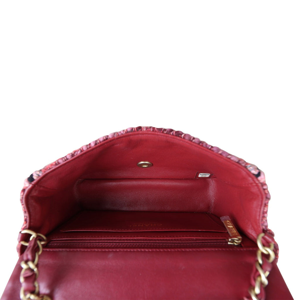 Chanel Tweed Braid Flap Bag Mini Rectangular