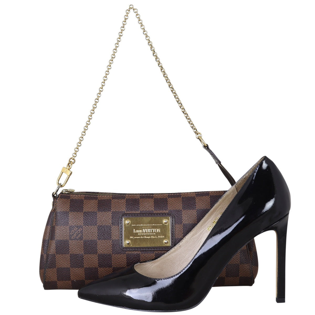 Louis Vuitton Eva Pochette Damier Ebene