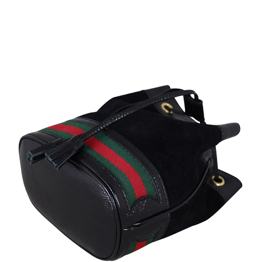 Gucci Ophidia Suede Bucket Bag Mini