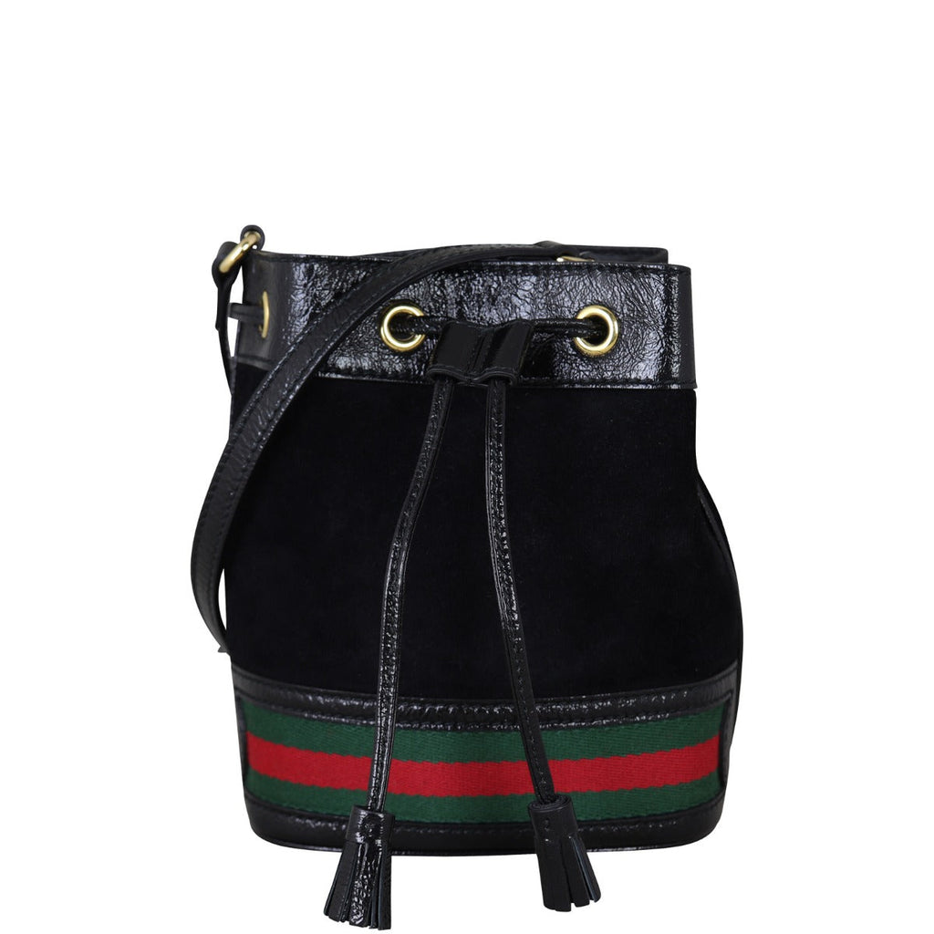 Gucci Ophidia Suede Bucket Bag Mini