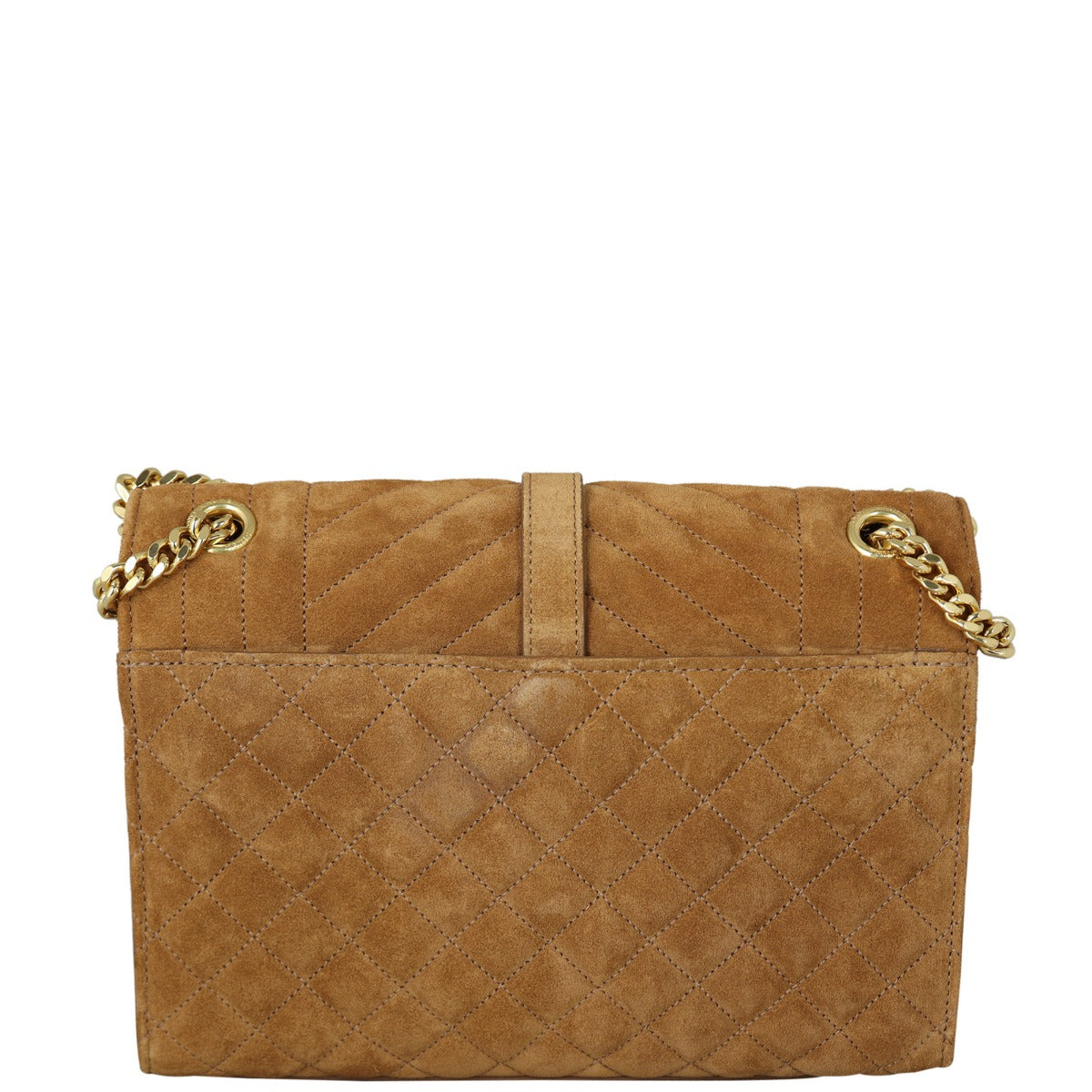 Saint Laurent Monogram Mix Matelasse Envelope Chain Bag Suede Medium