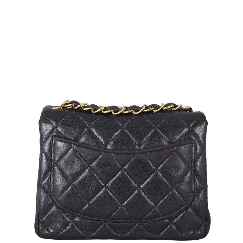Chanel Classic Flap Mini Square | Black Quilted Lambskin