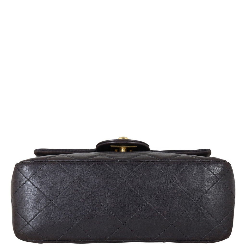 Chanel Classic Flap Mini Square | Black Quilted Lambskin