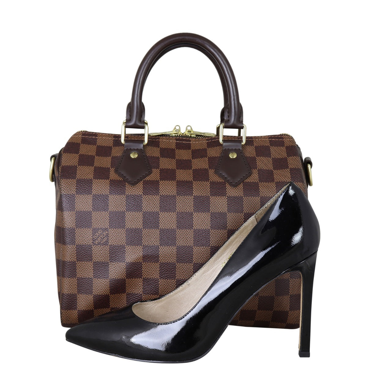 Louis Vuitton Speedy 25 Bandouliere Damier Ebene