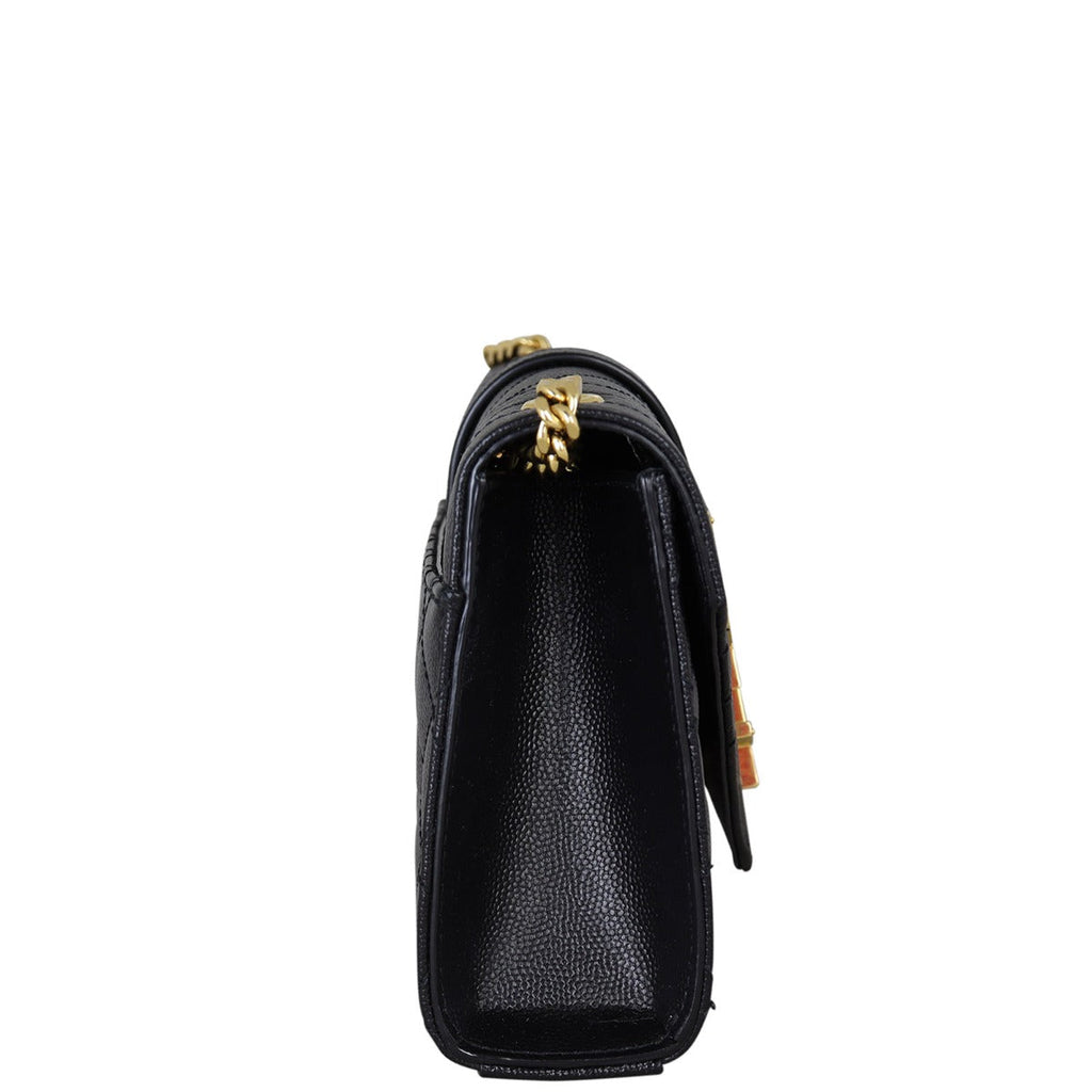 Saint Laurent Monogram Mix Matelasse Envelope Chain Bag Small