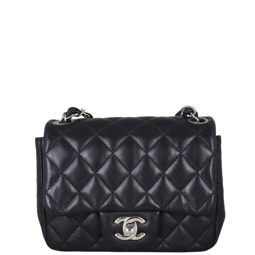 Chanel Classic Flap Mini Square | Black Lambskin