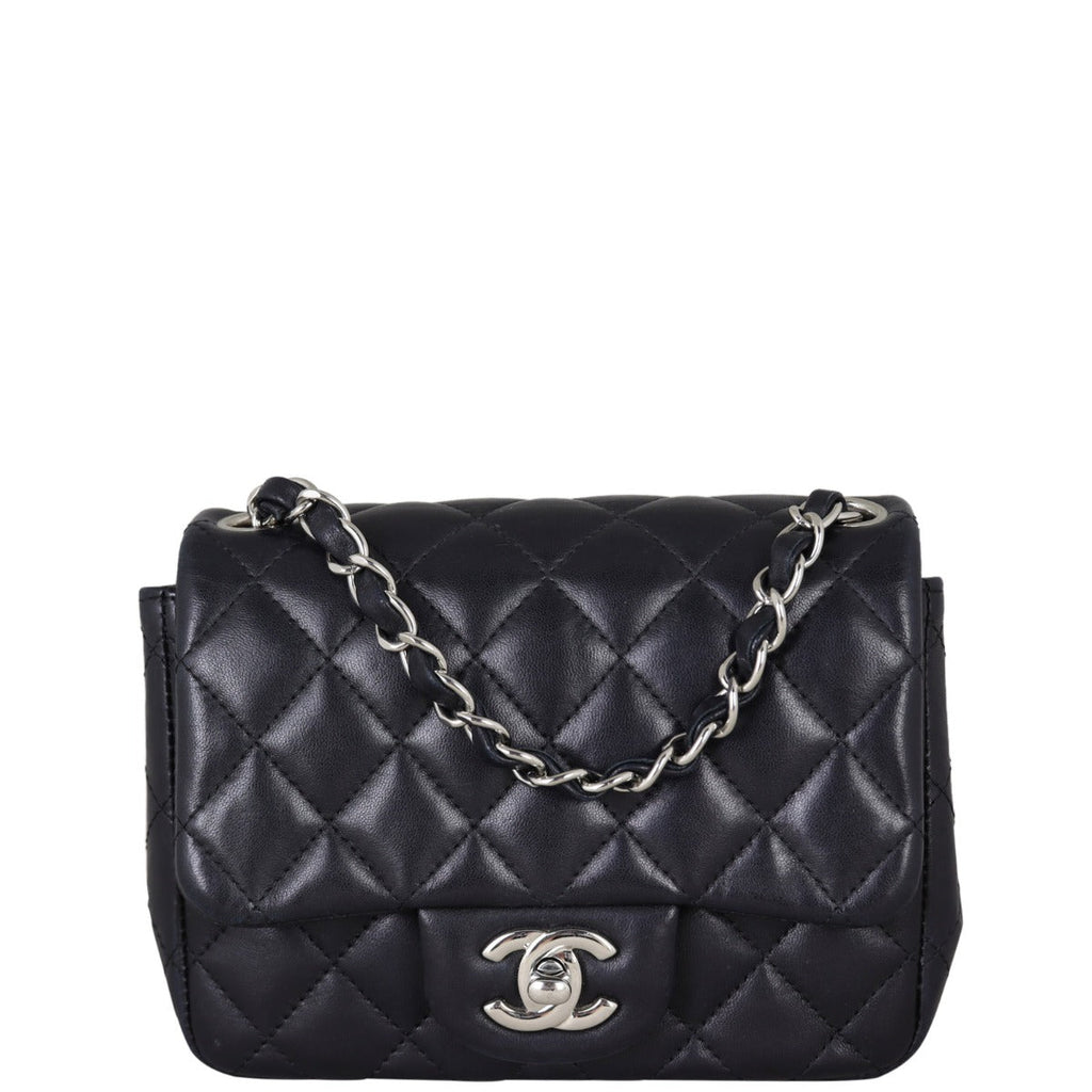 Chanel Classic Flap Mini Square | Black Lambskin