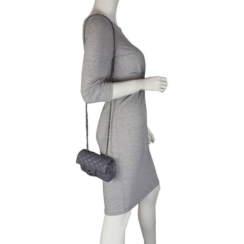Chanel Classic Flap Mini Rectangular Bag | Grey
